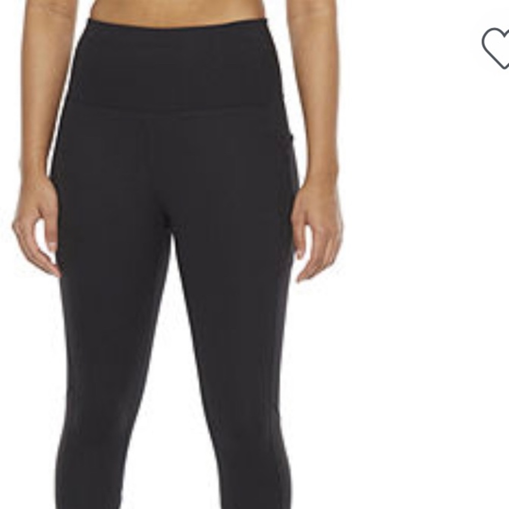 Black leggings with white stripe on side